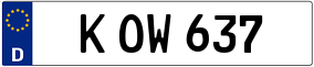 Trailer License Plate